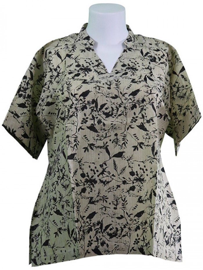 Lala - Botanical Jute cotton shirt