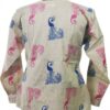 Mayil - Long sleeve special cotton round neck with front buttons - Image 4