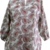 Sheeba - Pink Paisley cotton top