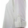 Bina - White Striped Long-Sleeved Cotton Shirt  - Image 3