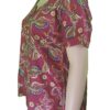 Nirmala - Red Violet Paisley Top - Image 3