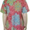 Nalini - Short-Sleeved Red Top with Mandalas - Image 2