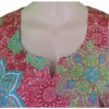 Nalini - Short-Sleeved Red Top with Mandalas - Image 4
