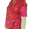 Pushpa - Short Sleeved Red and Pink Floral Blouse - Image 3