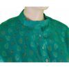 Sheela - 3/4 Sleeve Dark Green Leafy Top - Image 4