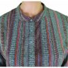 Siri - Blue Stripe Top with Nehru Collar - Image 4