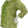 Saira - Green Cotton Blouse - Image 3