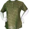 Monika - Short Sleeved Light Green Top