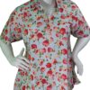 Mariam - Pale Blue and Rose Short-Sleeved Shirt