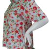 Mariam - Pale Blue and Rose Short-Sleeved Shirt - Image 2