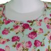 Aiyana - Long Sleeved Pale Green Rose Covered Blouse - Image 5