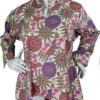 Devi -Long Sleeved Pink and Purple Mandalas Top
