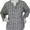 Chandra - Black and White Zig Zags