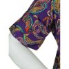 Qira - Purple Paisley Pussy Bow Blouse - Image 4