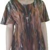 Rupa - Animal Print Top with Flutter Half-Sleeves