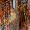 Ann - Brown and Turquoise Paisley Chiffon Blouse - Image 3